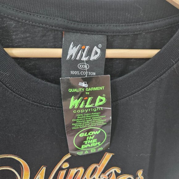 Wild Windsor London Black Glow In the Dark Castle Short Sleeved T-Shirt XXXL - Picture 8 of 11